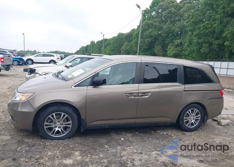 2012 Honda Odyssey Ex-L z USA, uszkodzony, nr VIN 5FNRL5H66CB022563